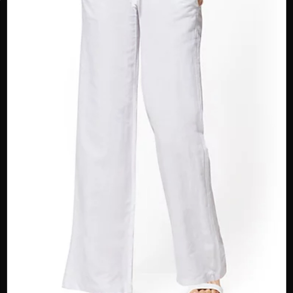 White Wide-Leg Women’s Pants